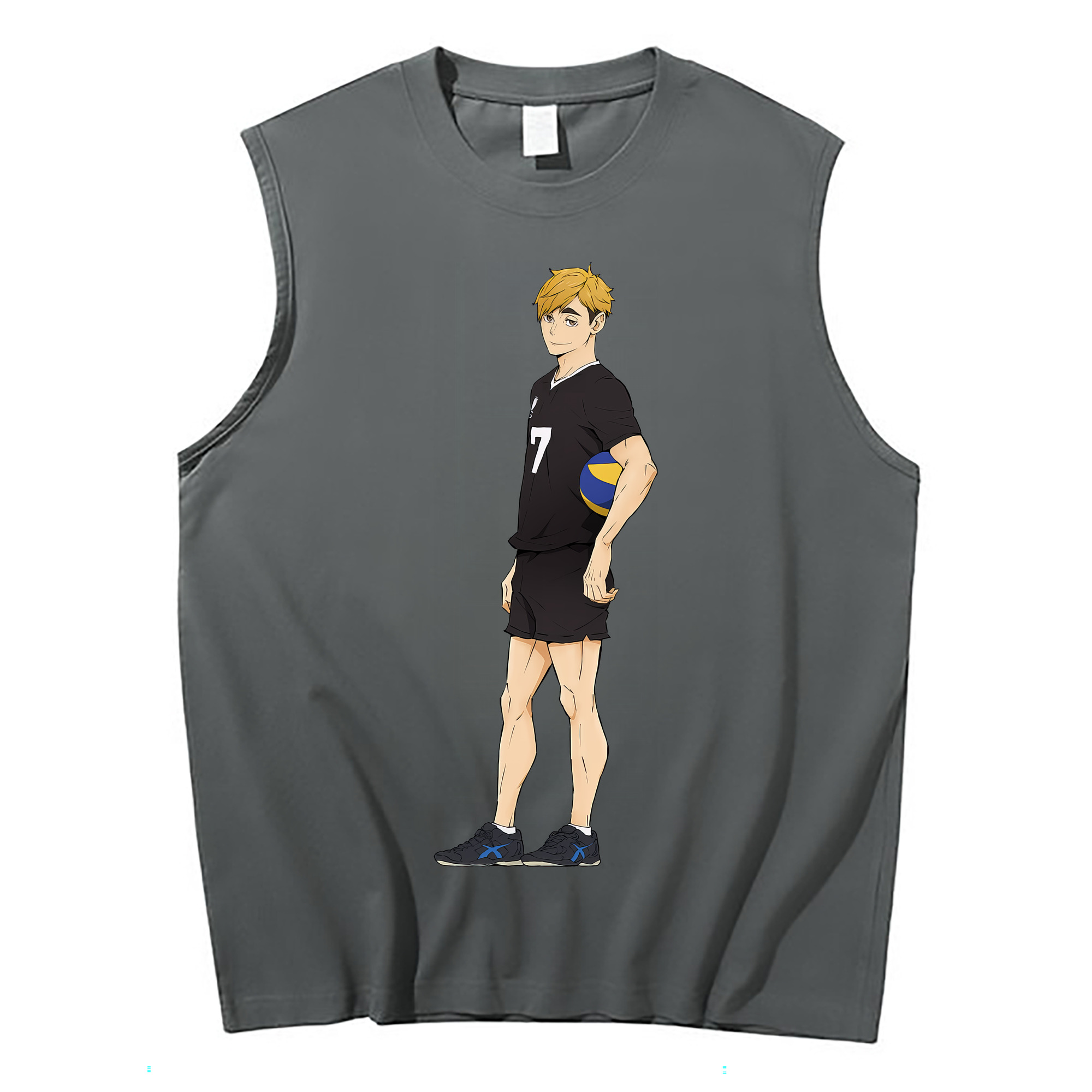 （画像用） ハイキュー!! Haikyu!! コットン100％タンクトップ（フロントプリント）
